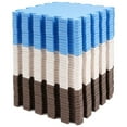 thumbnail image 1 of BalanceFrom 16-Pack 12”x12” Interlocking Puzzle Play Mat, 0.4” Thick, Blue/Brown/Beige, 1 of 12