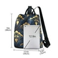 thumbnail image 3 of FORMRS Women's Travel Backpack Purse Anti-Theft Hidden Pockets Casual Shoulder Bag, Blue Art Pattern, 3 of 7
