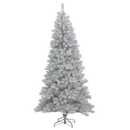 9' Silver White Artificial Christmas Tree - Unlit