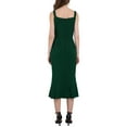 thumbnail image 3 of INSPIRE CHIC Women's Ruffled Elegant Sweetheart Neck Sleeveless Midi Fishtail Dress S Green, 3 of 4