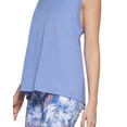 thumbnail image 3 of CALVIN KLEIN PERFORMANCE Womens Blue Moisture Wicking Heather Sleeveless Scoop Neck Tank Top XL, 3 of 3