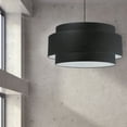 thumbnail image 4 of PYA-304C-MB-BK Dainolite Priya - 4 Light 3-Tier Pendant In Contemporary Style-14 Inches Tall and 30 Inches Wide-Matte Black Finish-Black  Shade Color, 4 of 13
