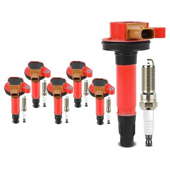 Ignition Coil Set with Spark Plugs 12 - Compatible with 2015 - 2017 Ford Expedition 3.5L V6 2016