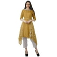 thumbnail image 2 of Moomaya Indian Tunic Top Pant Set 3/4 Sleeves Printed Women Designer Kurta Kurti, 2 of 6