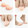 thumbnail image 7 of Isasaka Silicone Toe Spacers & Bunion Corrector, Soft Breathable Gel Toe Separators for Pain Relief, 4 Count, 7 of 7