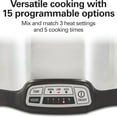 thumbnail image 3 of Programmable Slow Cooker with Flexible Easy Programming, 5 Cooking Times, Dishwasher- Crock & Lid, 3 of 4
