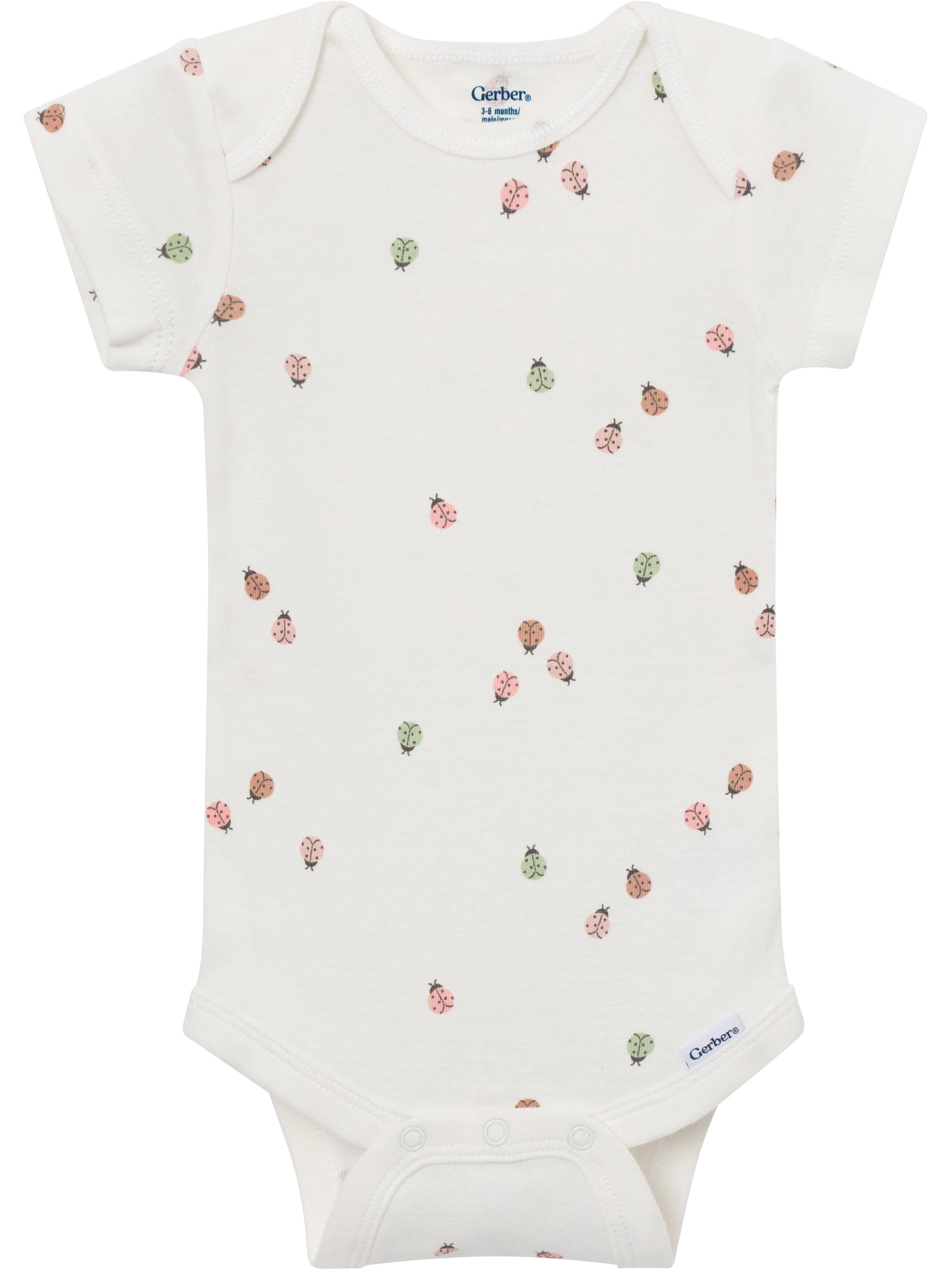 Gerber Baby Neutral Short Sleeve Onesies, 8-Pack, Sizes 0/3 Newborn - 12 Months