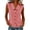 Red, variant on Women's Gingham Babydoll Neck Tank Top Summer Trendy Sleeveless Button Front Blouses Loose Fit Casual Daily Wear Tops Red