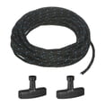 thumbnail image 1 of Cuerda de arranque de retroceso Uxcell 4mm 10m Cuerda de nylon con mangos Negro Azul, Negro, 1 of 1