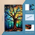 thumbnail image 2 of Spiral Notebook,College Ruled Journal,8.26" x 5.71" 50 Sheets/100 Pages,2 Pack - Colorful Tree With Many Branches And Leaves in The Forest At Night, 2 of 7