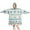 Blue Ethnic Bird, variant on Wearable Oversized Blanket,Blue Ethnic Bird Pattern Wearable Blanket Hoodie for Adults,Cozy Hooded Blankets with Super Pockets,Super Warm Fuzzy Pullover for Women & Men