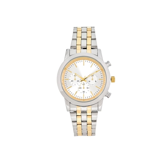 George Men's Adult Round 42mm Two-Tone Case Analogue Watch