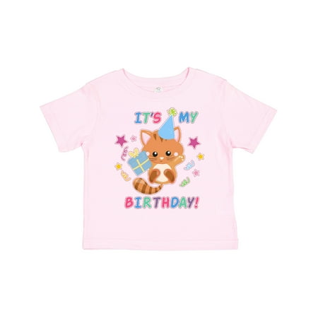 

Inktastic Its My Birthday with Kitten Stars and Confetti Gift Toddler Boy or Toddler Girl T-Shirt