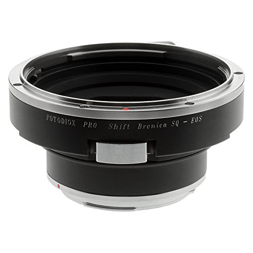 Fotodiox Pro Shift Adapter Shift Lens Mount Shift Adapter - Bronica SQ Mount Lens to Canon EOS (EF, EF-S) Mount SLR Camera Body, Fotodiox Black (SQ-EOS-P-Shift)