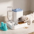 thumbnail image 6 of CHJK Automatic Dog Cat Feeder and Water Dispenser Combo, 1.2L Large Capacity Pet Food and Water Station with Integrated Bowl for Multiple Pets (Blue), 6 of 6