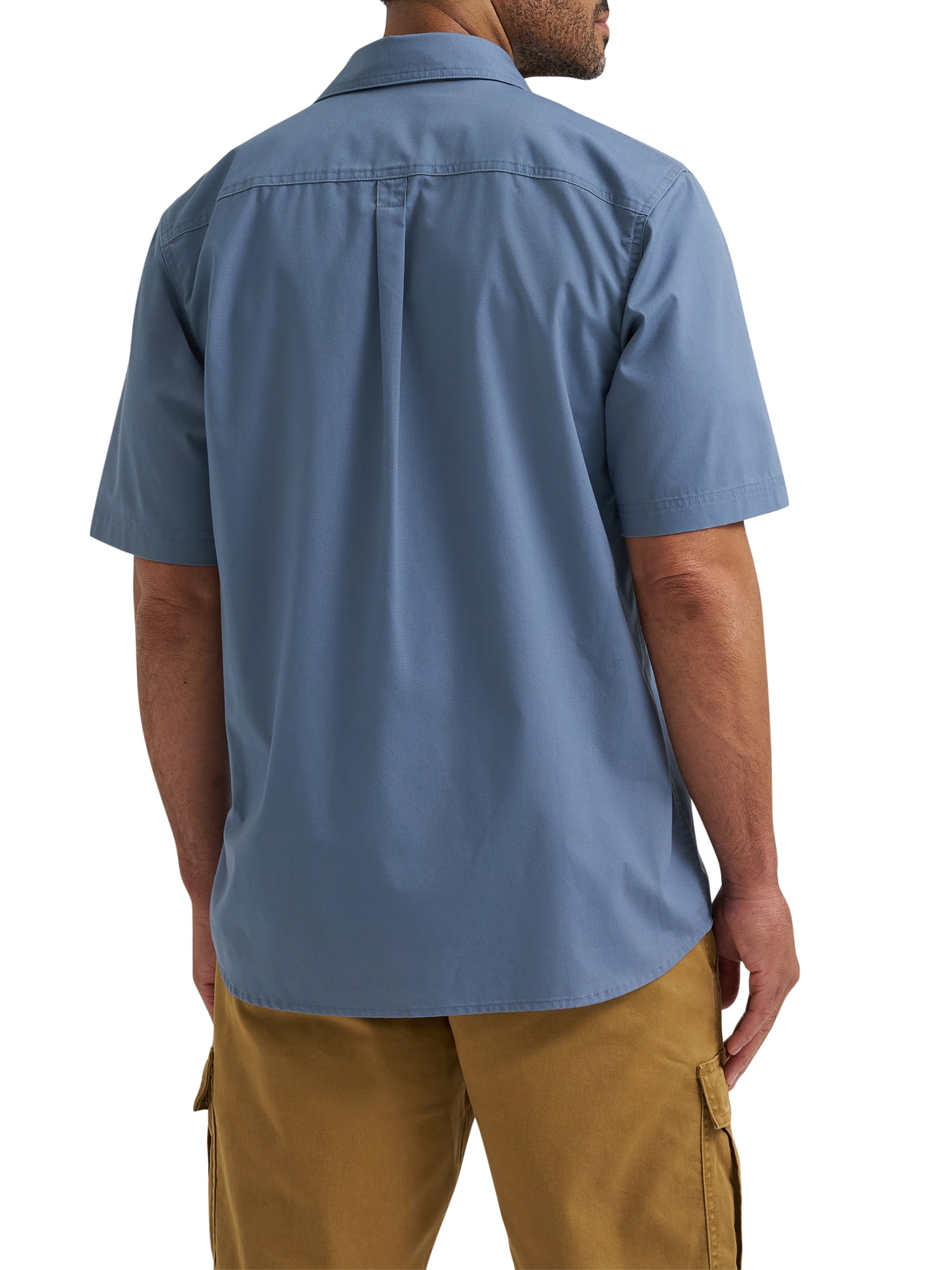 Wrangler® Men's Relaxed Stretch Short Sleeve Shirt, Sizes S-5XL