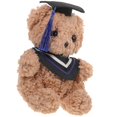 thumbnail image 3 of Plush Graduation Bear Doll with Blue Cap – Soft & Detailed Craftsmanship for Celebration, 3 of 5