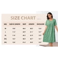 thumbnail image 7 of MINTREUS Nightgown Short Sleeve for Women Sleepwear V Neck Nightshirt House Dress with Pockets, 7 of 7