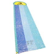 SHAQ Triple Water Slide for Kids Outdoor Summer Fun Slip and Slide with Splash Pool Easy Setup Durable Material Includes Inflatable Boards Ideal for Backyard Play Safe for Children Ages 5 and Up