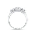 thumbnail image 2 of FB Jewels 14kt White Gold Mens Round Diamond Wedding Channel Set Band Ring 1.00 Cttw, 2 of 3