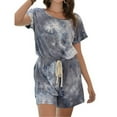thumbnail image 4 of Maoww Combinaison pour Femme Teinture sur Nœuds Taille Haute, Short à Lacets, Gris, TG, 4 of 7