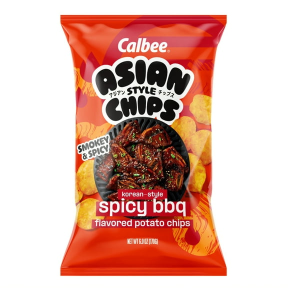 Calbee Asian Style Korean-Style Spicy BBQ Potato Chips 6 oz