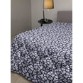 thumbnail image 2 of Navy and White Down Alternative Comforter, Scroll Pattern with Little Rural Wildflowers and Buds Feminine Corsage, Microfiber Quilt for All Season, 5 Sizes, Indigo White, by Ambesonne, 2 of 3