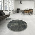 thumbnail image 4 of Ahgly Company Machine Washable Indoor Rectangle Industrial Modern Light Black Area Rugs, 6' x 9', 4 of 7