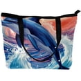 thumbnail image 2 of Dolphin Twill Sponge Jeanette Canvas Leather Mix Handbag 30x10.5x39cm/11.8x4.1x15.4in, 2 of 5