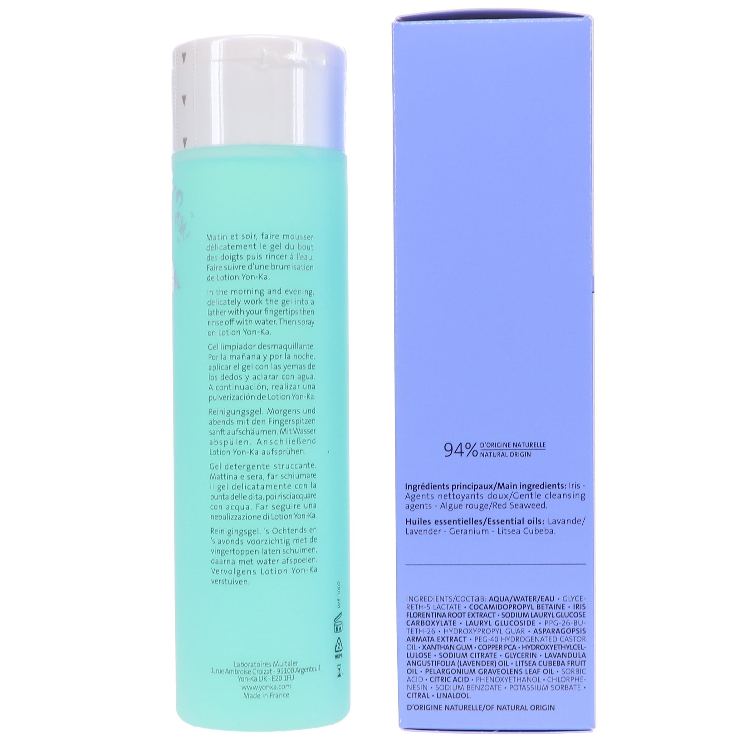 Yon-Ka GEL NETTOYANT Cleansing Makeup Remover Gel 6.78 oz