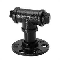 WASHWEPE Industrial Pipe Knob Iron Black For DIY Enthusiasts 1Pack