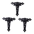 thumbnail image 4 of Minkissy 3pcs T Strap Hinges Rustproof Iron Hinge for Background Wall Use, 4 of 6