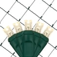 thumbnail image 6 of Wintergreen Lighting Warm White Net Lights LED Mesh Lights Christmas String Lights, 4' x 6', 100 Lights - Green Wire, 6 of 6