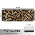 thumbnail image 5 of Kitchen Rugs Sets Of 2,Dog Bones and Dog Footprints Anti Fatigue Kitchen Mat Rugs Non Slip Washable,Decorative Kitchen Floor Mats for Kitchen,Sink,Laundry,17"x47"+17"x47", 5 of 5