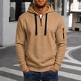 thumbnail image 2 of SRZYMJ Mens Hooded Sweatshirt Casual Long Sleeve Drawstring, 2 of 4