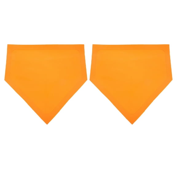 HEMOTON 2pcs Baseball Home Plate Throw Down Baseball Bases Heavy Duty Kickball Base For Softball Kickball Practice Pitching Hitting