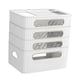 thumbnail image 5 of Caja de almacenamiento para enrutador, estuche para guardar cables de alambre para sala de estar, oficina, decoración del hogar Blanco 4 niveles, 5 of 9