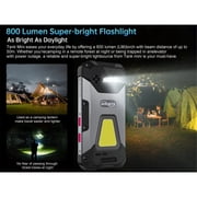 Unihertz Tank Mini, 4.3-Inch Small Screen Android 13 4G Rugged Smartphone With Camping Light and 8GB 256GB,Black