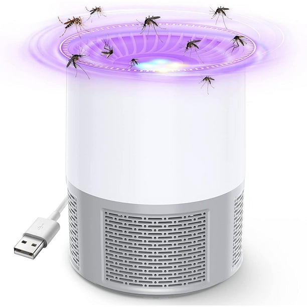 Lámpara antimosquitos, lámpara eléctrica antimosquitos para interiores, lámpara antimosquitos USB portátil para dormitorio, camping y exteriores.
