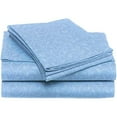 thumbnail image 2 of Décor&More 1800 Series Queen Size 4 Piece Vine Embossed Sheet Set - Light Blue, 2 of 3