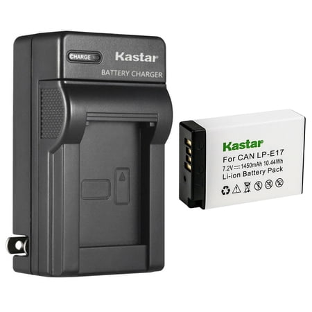 Kastar 1-Pack Battery and AC Wall Charger Replacement for Canon LP-E17 LPE17 LP-E17H Battery Canon EOS M3 EOS M5 EOS M6 EOS M6 Mark II EOS 77D Cameras Canon BG-E18 BG-E18 IR Battery Grip