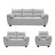 thumbnail image 1 of Sala 3-2-1 Dicasa Venecia (Sofá, Love Seat y Sillón) Plata Full, 1 of 8