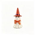 thumbnail image 2 of Halloween Night Light Witch Hat Ghost Resin 5.1in Warm LED Tabletop Ornament by OVFUIZ, 2 of 6
