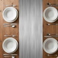 thumbnail image 4 of Table Runner 120 Inches Long for Kitchen Dining, Grey Ombre Dresser Scarf Farmhouse, Dining Table Decorations for Wedding/Parties, Contemporary Gradient Abstract Art 13 x 120 In, 4 of 8
