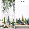 thumbnail image 5 of Gomaty 31 PCS Miniature Pine Trees Sisal Trees with Wood Base Christmas Tree Set Tabletop Trees for Miniature Scenes, Christmas Crafts Tabletop Decorecture Trees, 5 of 7