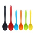 thumbnail image 1 of Juego de 6 cucharas de silicona - Utensilios de cocina de silicona - Cuchara de arroz para niños Cuchara de sopa casera Cuchara para revolver, 1 of 4