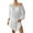 White, variant on yillto Women's Cover up Dress V Neck 3/4 Sleeve Crochet Loose Beach Swimsuit Bikini Tshirt Dresses