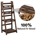 thumbnail image 6 of Renwick 4 Tier Foldable Wooden Plant Display Stand for Indoors Outdoors, Natural Wood, 6 of 6