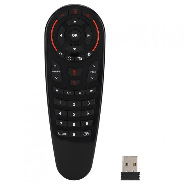 Control remoto de voz inteligente con transmisión inalámbrica USB 2.4G G30S con sensor de giroscopio de 6 ejes