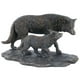 Veronese Design WU74854A4 Loup et Bébé Loup Marche Sculpture en Bronze – image 1 sur 1